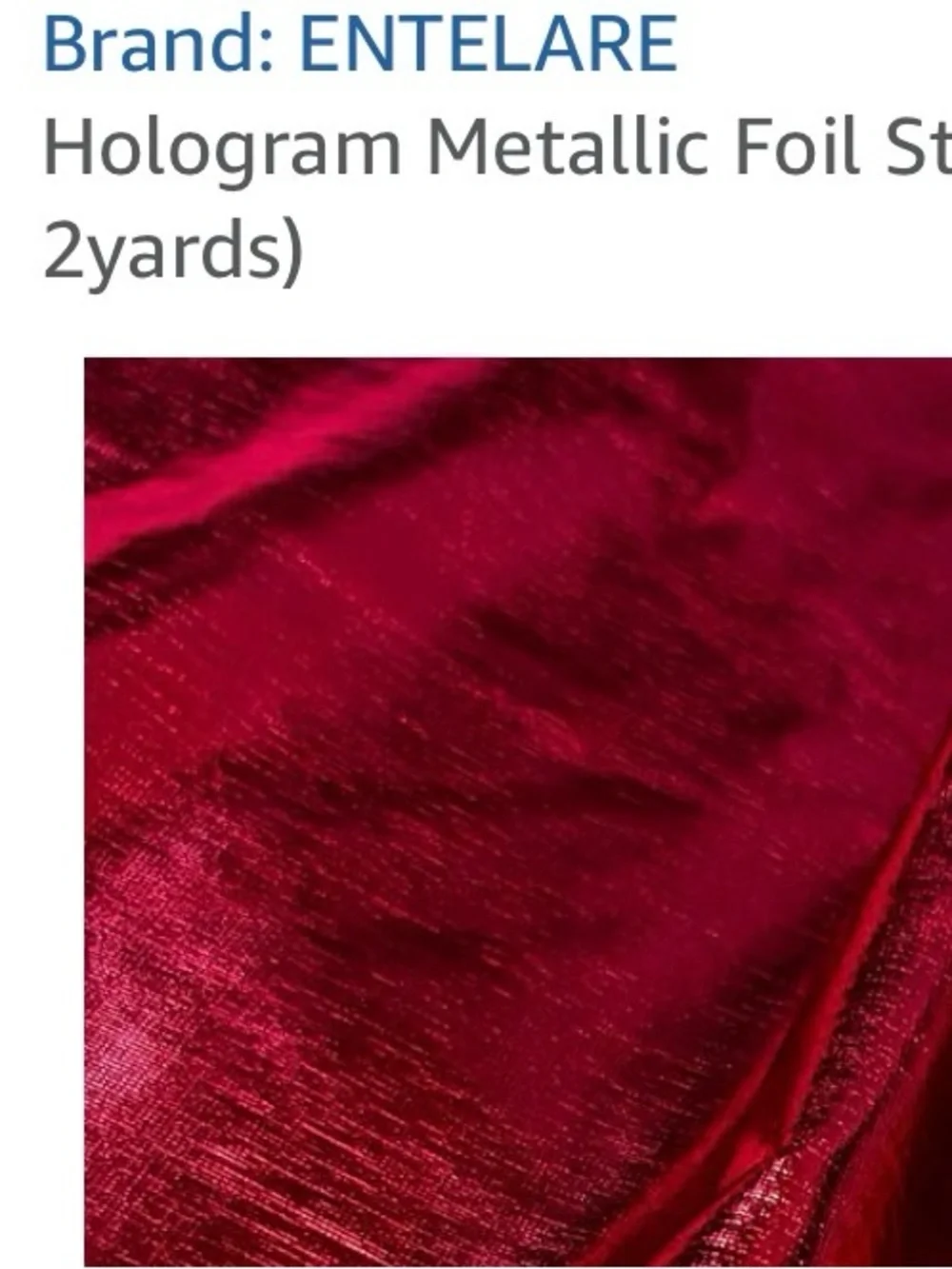 Hologram Metallic Foil Stretch Fabric